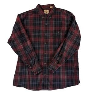 RedHead XL Men's Plaid Flannel Shirt Red Long Sleeve Outdoor Bass Pro Hunting